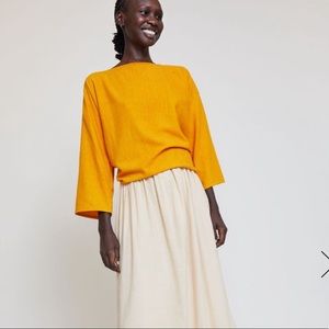 Miranda Bennett Wrap Top in Andalusia Silk Noil